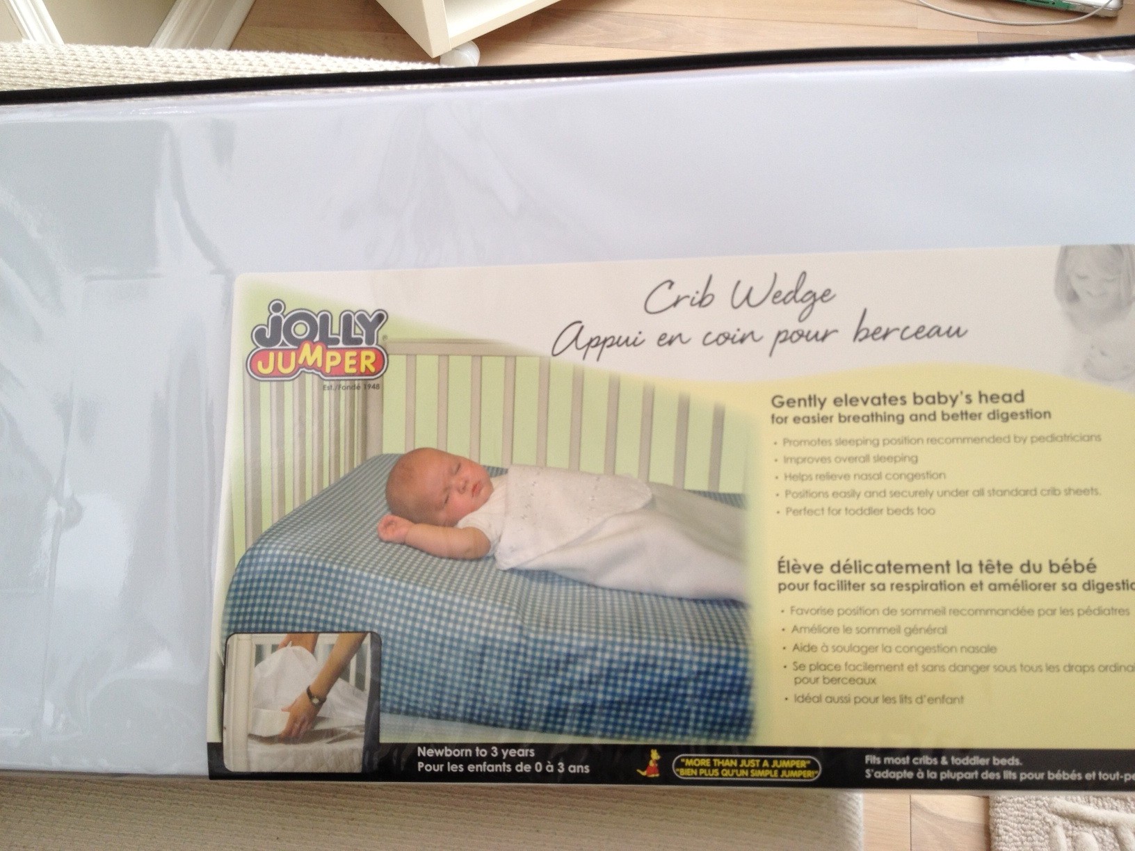 jolly jumper crib wedge